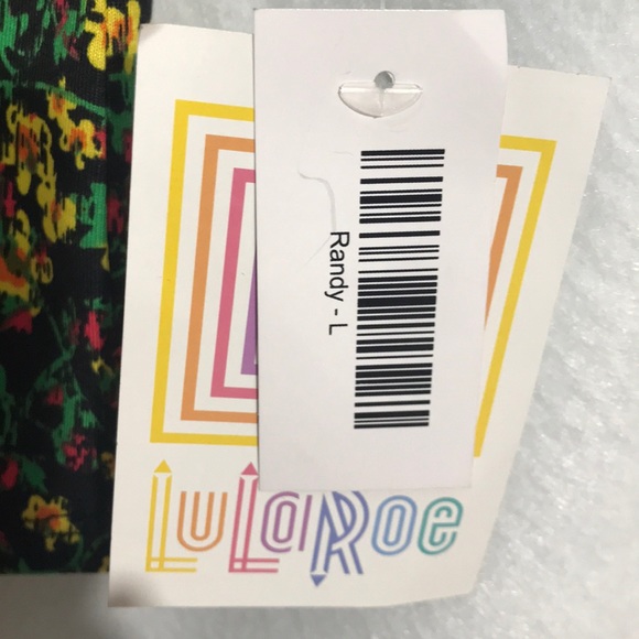 NWT! LuLaRoe Randy Raglan Baseball Tee Shirt Large - Picture 7 of 8